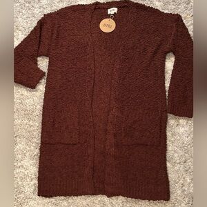 BiBi Women's Red Bean Cardigan